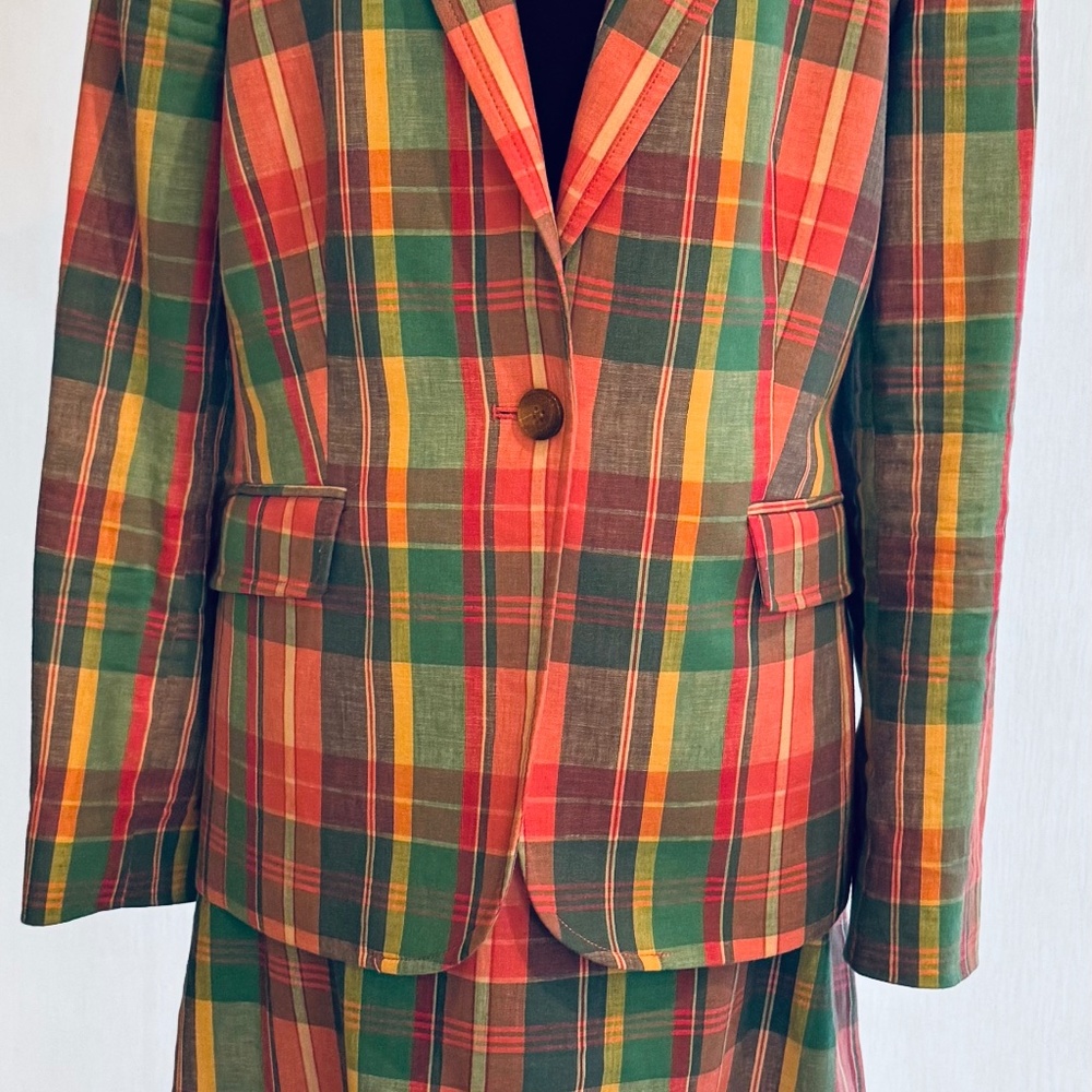 Talbots Multicolor Plaid Dress